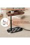 End Table C-Shaped, Adjustable Pedestal Side Table Night Stand, with 360°Rotating Top, Height - 6