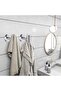 Wall Towel Hooks, 4 Pack Silver Heavy Duty Stainless Steel Hooks, Space Saving Bathroom Rob - 5