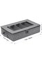 Flatware Utensil Storage Case, with Adjustable Dividers, Large Capacity Silverware Organizer Box, wi - 6