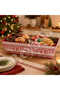 Christmas Cardboard Bowl with Snowman and Deer Pattern