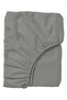 Single Size Fitted Sheet | Soft 400TC Sateen Cotton Material | Dark Grey Color | 1 Fitted - 5