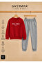 Milano Printed Children's Hoodless Sweatshirt Tracksuit Set – Ages 3-12