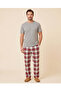 Men Red Check Pyjama Pants - 4