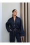 Ornamental Pocketed Jacket and Trousers Set - 6