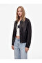 Classic Collar Zipper Pocket Long Sleeve Faux Leather Bomber Jacket - 2
