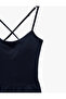 Slim Fit Thin Strap Tennis Dress with Back Detail - 3