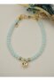 Mint czech crystal bracelet - blue - - 4