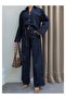 Ornamental Pocketed Jacket and Trousers Set - 3