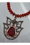 Special Design Nilüfer Necklace - Red -