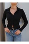 Polo Collar Buttoned Cardigan - 3