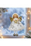 Christmas Snow Angel with Gold Star Pattern 13 cm - 3