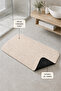 Non-Slip Gel Based Washable Plush Soft Textured Decorative Single Bath Mat 60X100 cm - 3