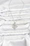 316L Steel Chain Silver Color Infinity Model Zircon Stone Women's Necklace - 3