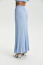 Blue Corded Viscose Blended Skirted Knitwear Set - 7
