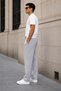 3 Thread Threaded Cotton Oversize Comfortable Pocketed Gray Sweatpants - 5