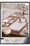 Zara Dinner Set 7 Pieces for 6 People Cream-Gold Supla Runner Plain Table Set - 2