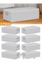 8 Pieces - Anthracite Striped Large Size under Bed and Sofa Bed Type Storage Box 65 X 45 X 22 cm - 4
