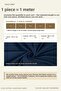 Shantuk Linen Look 100% Cotton Fabric 150 cm Black - 5