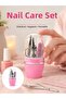 Nail care manicure pedicure set 4 piece pink minimal and durable new generation