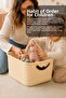 3-Piece 19Lt Toy Storage Box with Lid - Baby Kids Room Organizer Multi-Purpose Organizer Yellow - 4