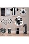 Bal10 6 Years Old Black and White Themed Fan Luxury Birthday Party Set - 2