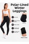 Women's Winter Fleece Lined High Waist Leggings Scuba Fabric Stretchy Casual Leggings - 6