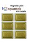 Hygiene Label Protection Tape Safety Label 490 Pieces Yellow Color - 3