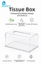 Transparent Pet Napkin Holder Tissue Box Desktop Napkin Dispenser 22X12X16 cm