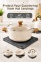 Anthracite Silicone Trivet 16X16Cm Multi-Purpose Pot Pan Mat Oven Tray Holder Jar Opener - 3