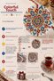 Set of 6 Glass Tea Plates - Ethnic Kilim Patterned 12 cm - 6 Tea Plates - 2