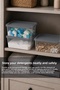 5Lt Elora Lockable Lid Box - Powder Tablet Detergent Organizer Multi-Purpose Bathroom Organizer Gray - 2
