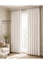 White Adafon Soft Velvet Textured Cornice Stylish Decorative Living Room Curtain Background Curtain