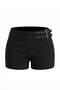 Siyah Kemerli Mini Şort & Bermuda TWOAW27SR00055 - 4