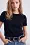 Black Genuine Suede Trok Detailed Women's Belt Takaw27Ke00005 - 2