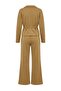 Açık Haki Peplum Bağlamalı Geniş Paça Soft/Yumuşak Dokunuşlu Örme Alt - Üst Takım TWOAW27AU00123 - 5