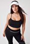 Siyah Sırt Pencere/Cut Out Detaylı Destekli/Şekillendirici Askılı Örme Spor Sütyeni TBBAW27CN00002 - 3