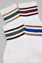 White Stripe Detailed Unisex 4-Pack Socks Tmnaw27Co00012 - 2
