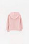 Pink Girls' Hooded Plain Knitted Sweatshirt Tkdaw27Sw00003 - 8