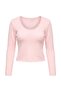 Wardrobe Essentials Pink Soft Textured Pool Collar Basic Knitwear Sweater Twoaw27Kz00122 - 4