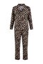 Black Zebra Pattern Soft Buttoned Knitted Pajamas Set Thmaw27Pt00227