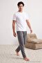 Black Plaid and Anthracite 2-Pack Knitted Pajama Bottoms Tmnaw27Pj00003 - 2
