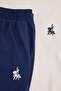 Ekru - Lacivert Regular At Nakışlı %100 Pamuk Örme Pijama Takımı TMNAW27PT00040 - 6