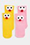 Yellow Pink Girls' 2-Piece Socks Tkdaw27Co00009