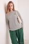 Lacivert Çizgili Slogan Baskılı Oversize/Geniş Kesim Pamuklu Örme T-Shirt TWOAW27TS00057 - 4