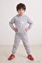 Gray Plain Knitted Bottom - Top Set Tkdaw27Au00022
