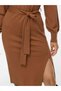 Rochie tricotată midi cu curea - 6