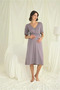 Lace Front Buttoned Maternity Nightgown - 5