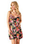 Stylish Design Patterned Satin Nightgown