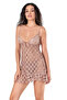 Lace Embroidered Mink Short Tulle Nightgown - 2