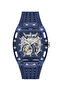 Mens Blue Rectangle Watch